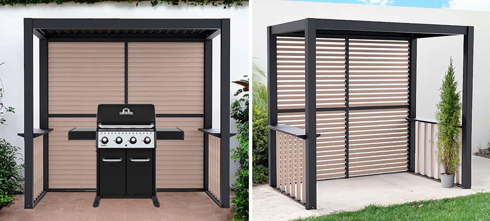 Forbedre hagen med en paviljong eller en grillpergola