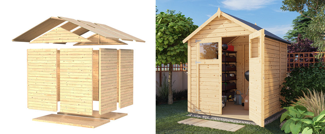 Bygg din egen redskapsbod eller kjøp et gjør-del-selv-sett (DIY)