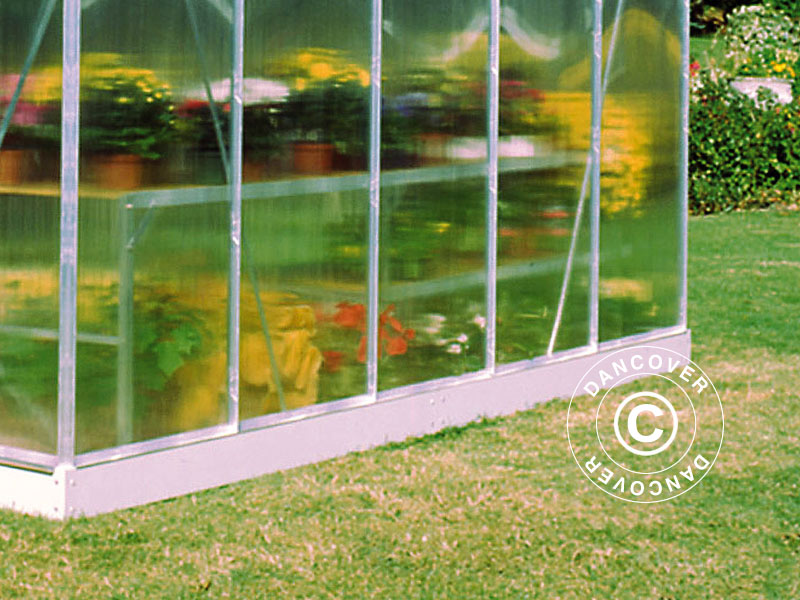 Drivhussokkel for Halls Popular 1,93x2,57x1,95m 5m²