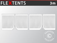 3m sidevegger med myggnett for FleXtents, Hvit (2 stk)