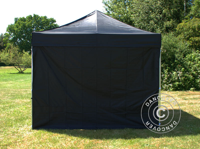 Sidevegg Sett for Quick-up telt FleXtents 2x2m, Svart