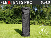 Bærebag m/hjul, Flextents PRO 3x4,5m, Svart