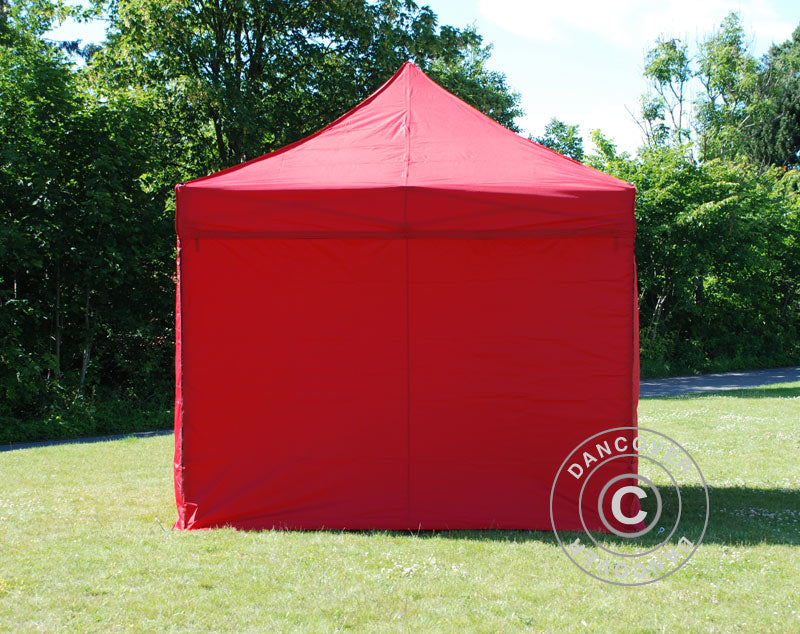 Sidevegg Sett for Quick-up telt FleXtents 3x6m, Rød