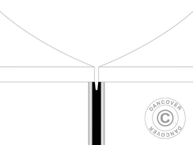 Ileggspaneler til FleXtents® PRO quick-up telt 3m-serien, Svart, 2 stk.