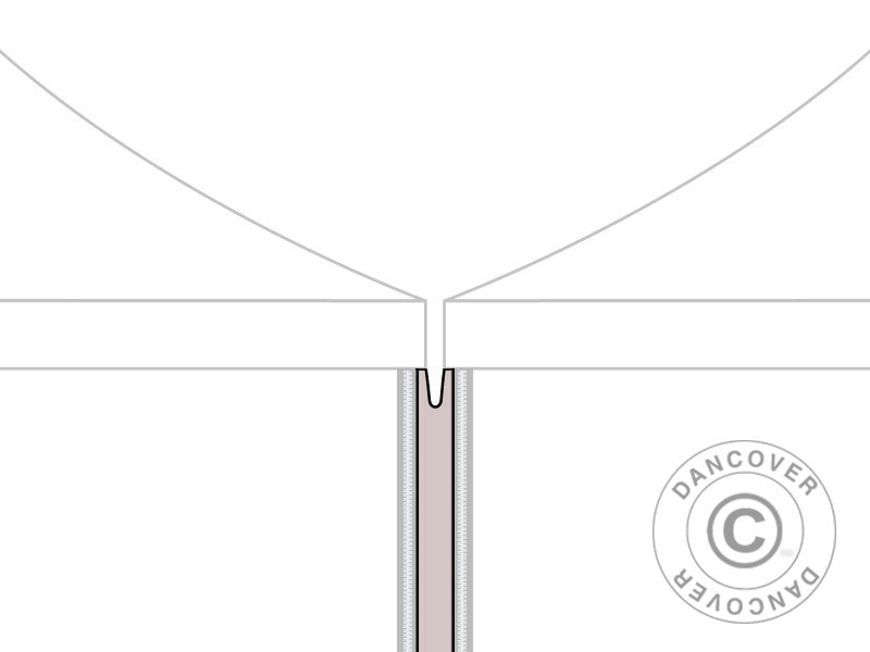 Ileggspaneler til FleXtents® PRO quick-up telt 4m-serien, Latte , 2 stk.