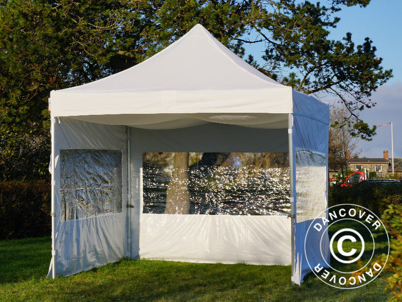 FleXtents takdrapering, Hvit, til 4x4m Quick-up telt