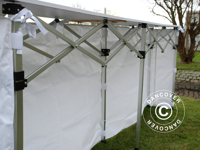 Sidepanel for FleXtents PRO klappbord, 3m, Hvit