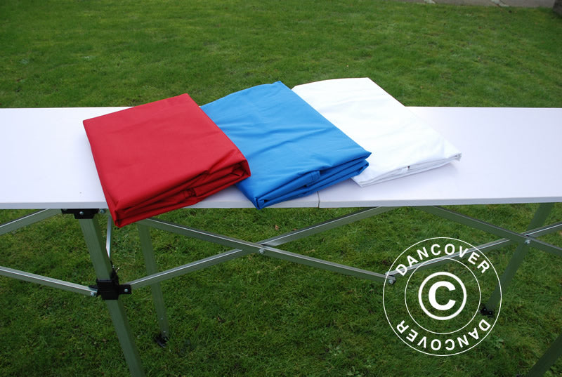 Sidepanel for FleXtents PRO klappbord, 3m, Blå