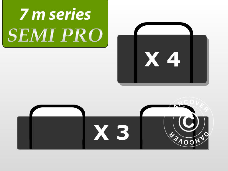 Bærebagger pakke, partytelt 7 m serien SEMI PRO