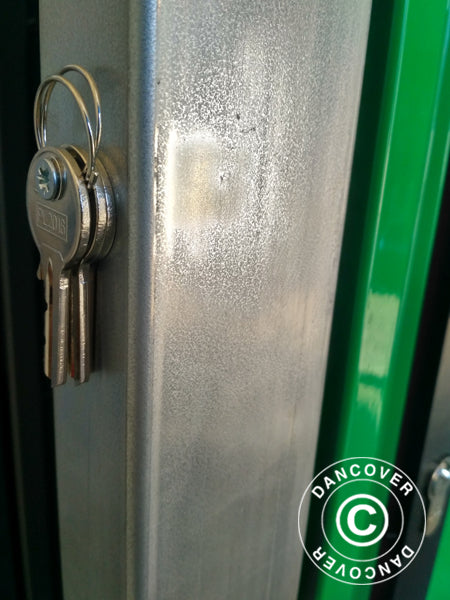 Metalldør til telthall i industristandard Alu, 0,9x2m, hvit