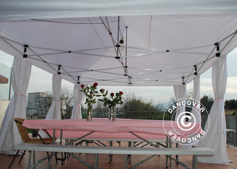 FleXtents Steel gardiner, Hvit, 2 stk.