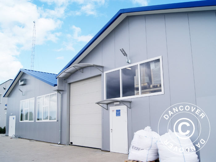 Metalldør til industriell telthall Steel, 0,9x2m, hvit