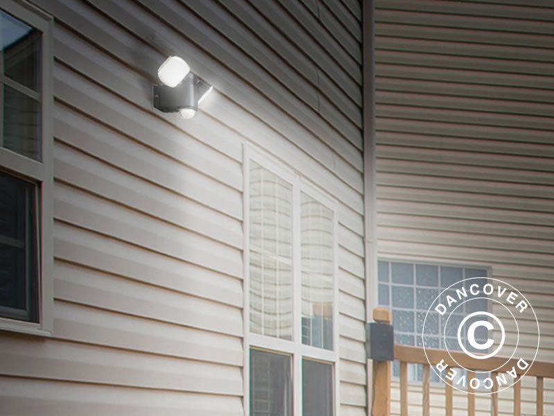 Flomlys RF2.1, trådløs LED, PIR-sensor og batteri, Svart