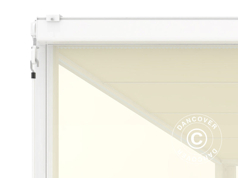 Sideveggskjerm til pergola paviljongen San Fernando, 3m, Beige