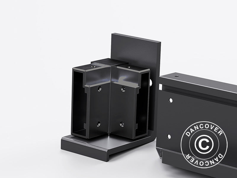 Veggbrakett til San Pablo paviljong 3x3m, 3x4m og 4x4m, Svart, 2 stk.