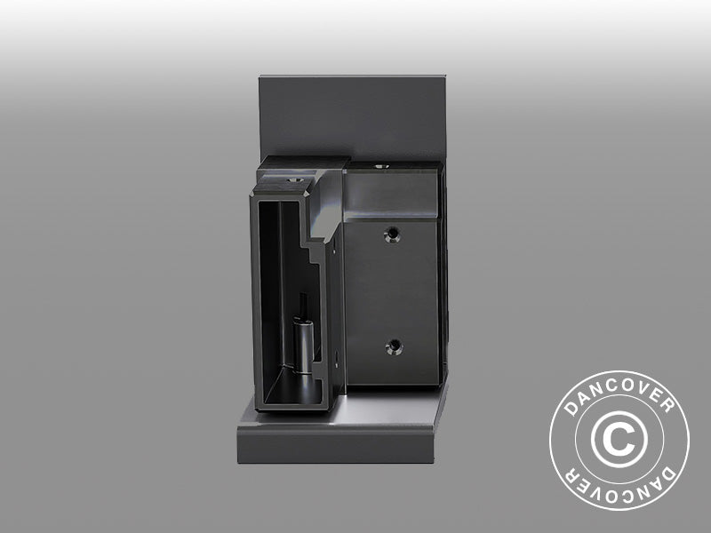 Veggbrakett til San Pablo paviljong 3x3m, 3x4m og 4x4m, Svart, 2 stk.