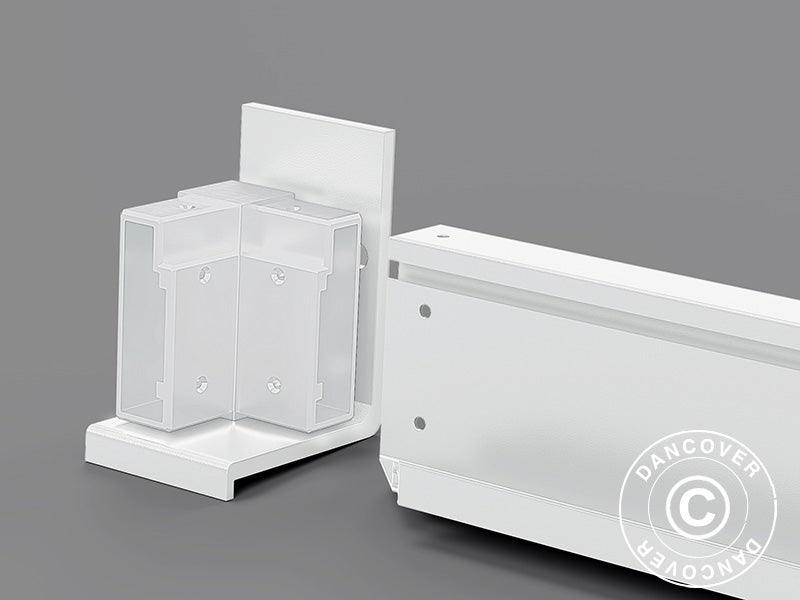 Veggbrakett til San Pablo paviljong 3x3m, 3x4m og 4x4m, Hvit, 2 stk.