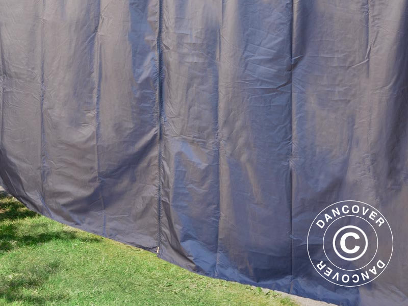 Sidevegger til paviljongene Palermo og Martinique, 4 stk, Grå