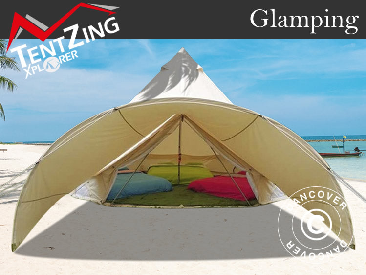Buet fortelt til TentZing® lavvo, 3,6x2,4m, Sand