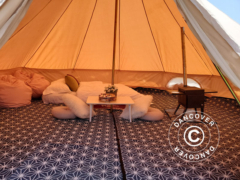 Lavvo teltmatte til 4m TentZing® telt, 2 stk., Blå/Hvit