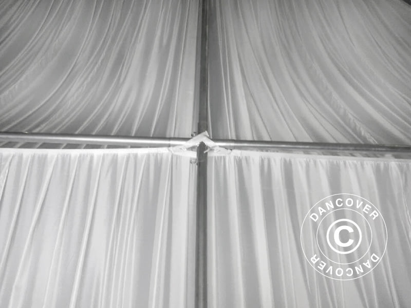 Lining og ben gardin pakke, Hvit, til 8x12m (2,6) partytelt SEMI PRO Plus