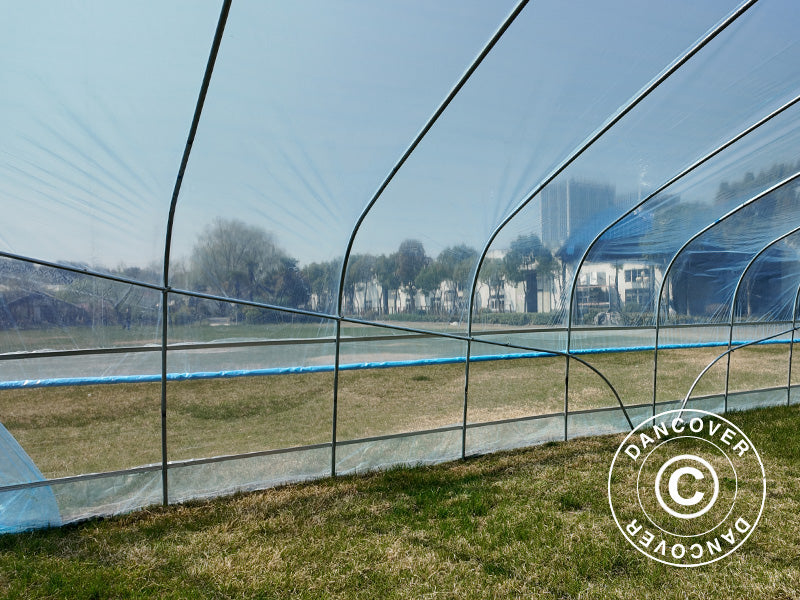 Duk for polytunnel drivhus GH18400, 6x10x2,5m, 100-mikron PO-film, Transparent