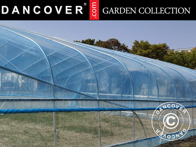 Duk for polytunnel drivhus GH18420, 7,5x10x3m, 100-mikron PO-film, Transparent