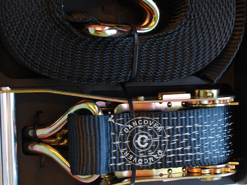 Stormstrop PRO 5000 kg, Svart, 1 stk.