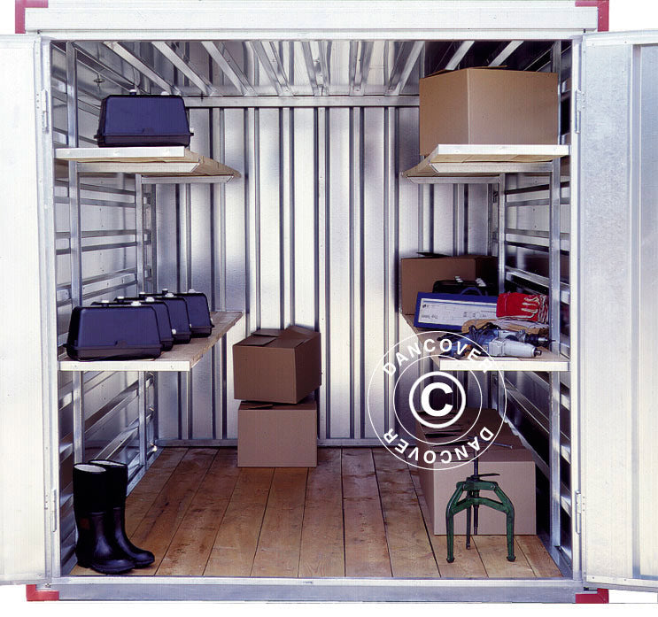 Hyller med spillkant til container Orion 280cm, 1 stk.