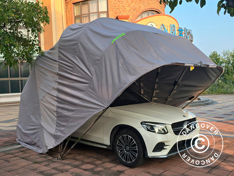 Foldegarasje (Bil), 2,8x6,4x2,65m, Grå