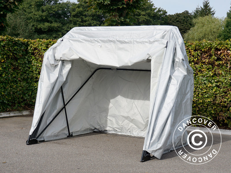 Foldegarasje (MC), 1,88x3,45x1,9m, Grå