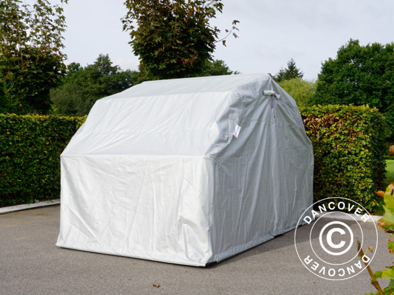 Foldegarasje (MC), 1,88x3,45x1,9m, Grå