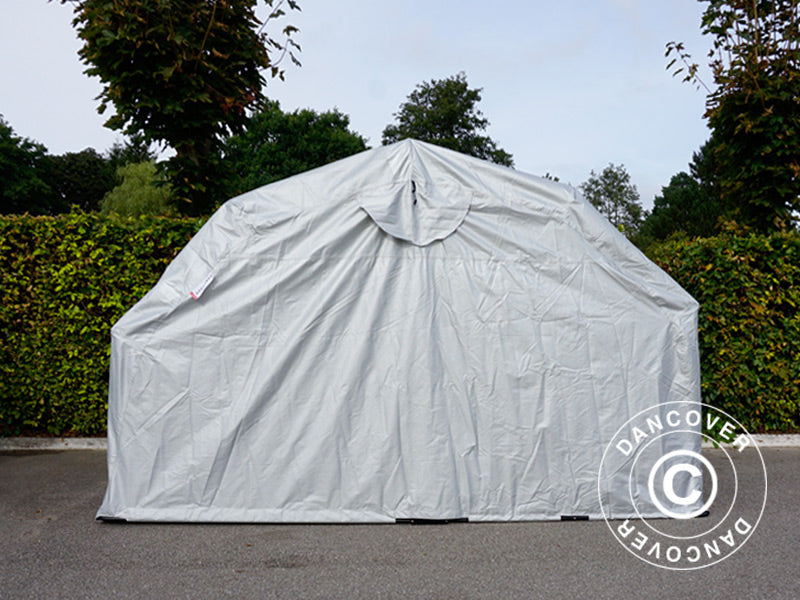 Foldegarasje (MC), 1,88x3,45x1,9m, Grå