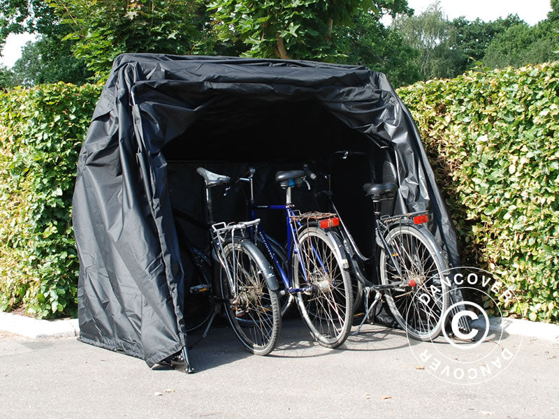 Foldegarasje (MC), 1,88x3,45x1,9m, Svart