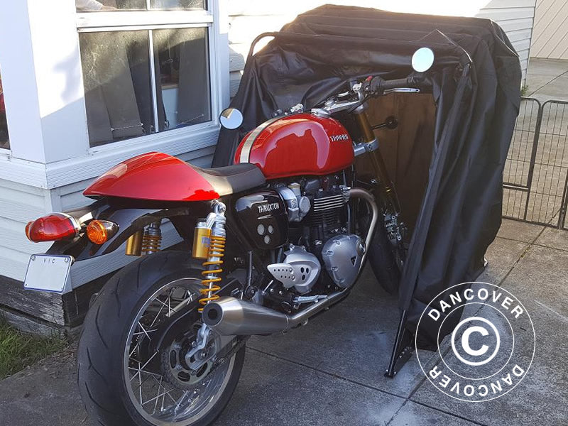 Foldegarasje (MC), 1,05x2,7x1,57m, Svart