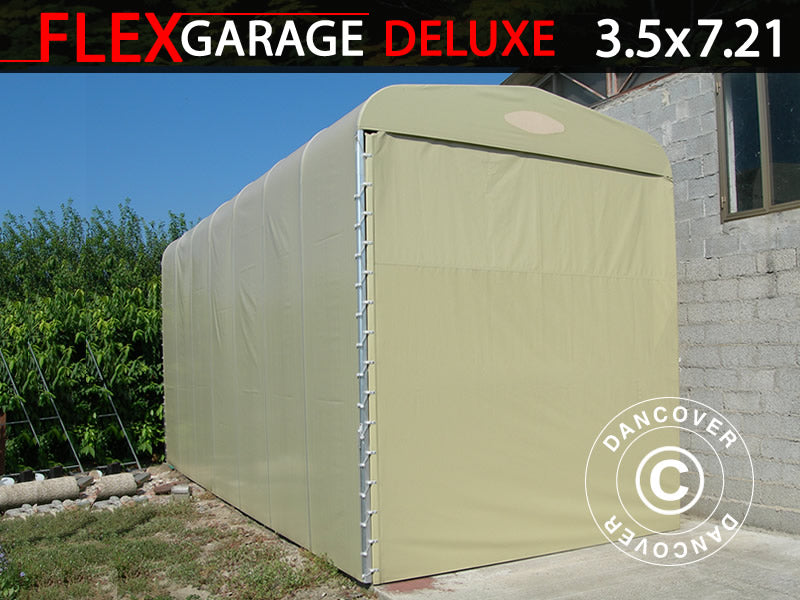 Foldegarasje (Caravan), 3,5x7,21x3,9m, Beige