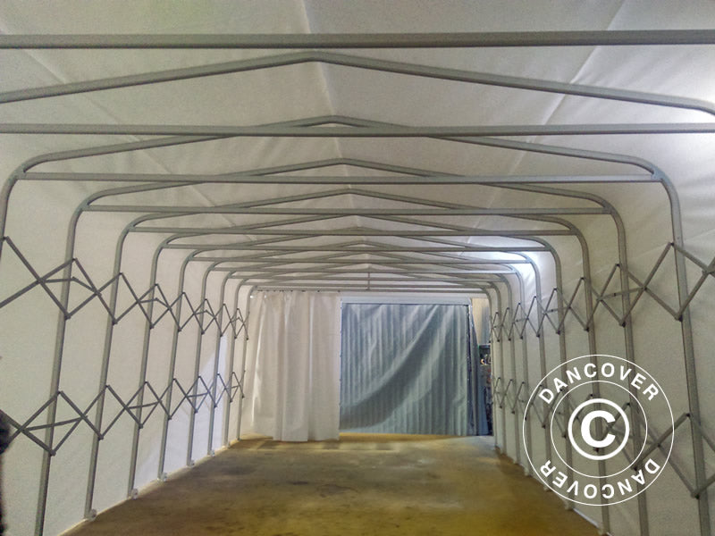 Lagertelt Maxi Box, 5x6,18x3,76m, Grå