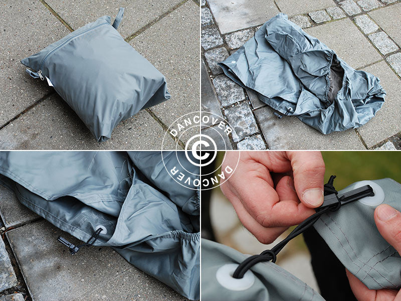 Overtrekk til motorsykkel, Grå