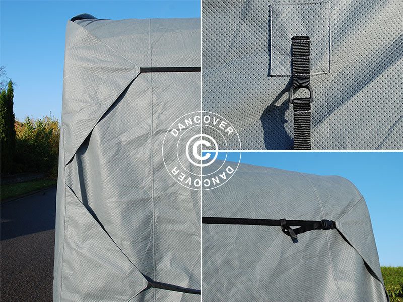 Trekk til caravan, 5,8x2,5x2,25m, Grå