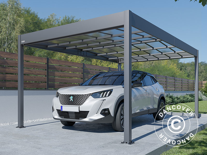 Carport Libeccio, 3,26x5,09x2,34m, Antrasitt