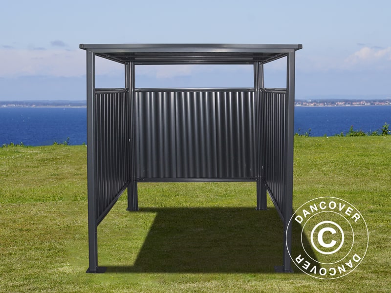 Sykkelskur 1,8x2,03x1,93m, 3,65m², antrasitt