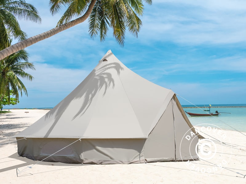 Lavvo til glamping, TentZing® 4x4m, 4 personer, Sandfarget