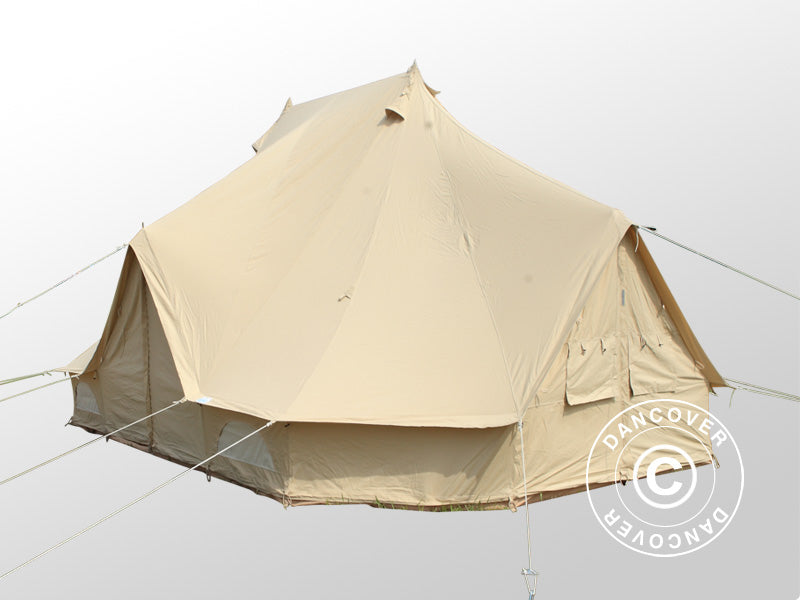 Lavvo til glamping, TentZing® 4x6m, 12 personer, Sandfarget