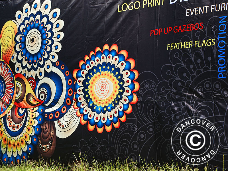 Printet sidevegg 6m for FleXtents PRO 3x6m