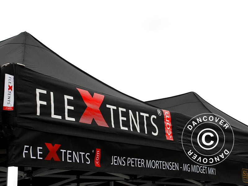 FleXtents®, Banner til quick-up telt m/trykk, 3x0,2m