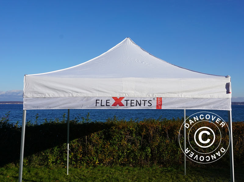 FleXtents®, Banner til quick-up telt m/trykk, 3x0,2m