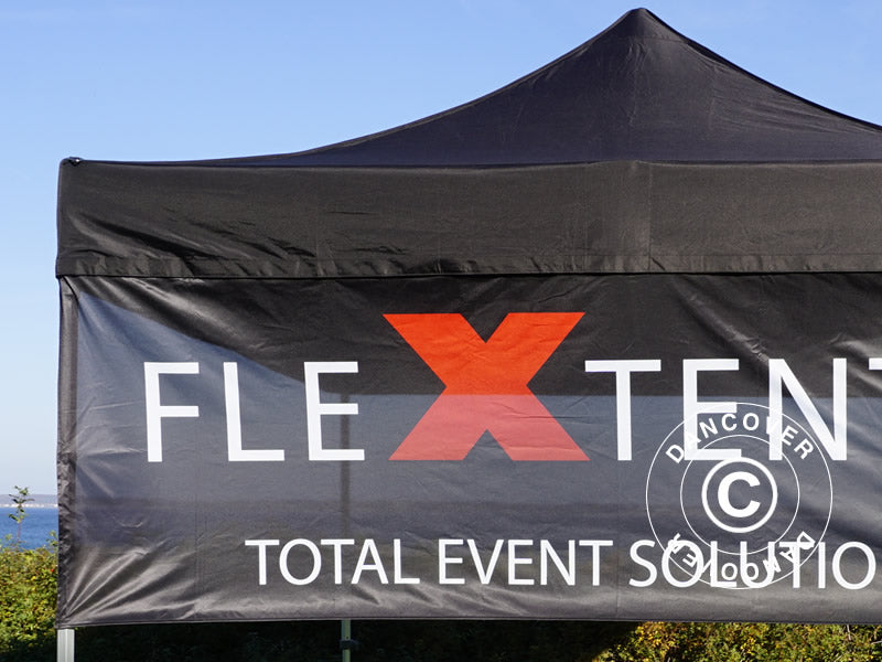 FleXtents®, Banner til quick-up telt m/trykk, 3x1m