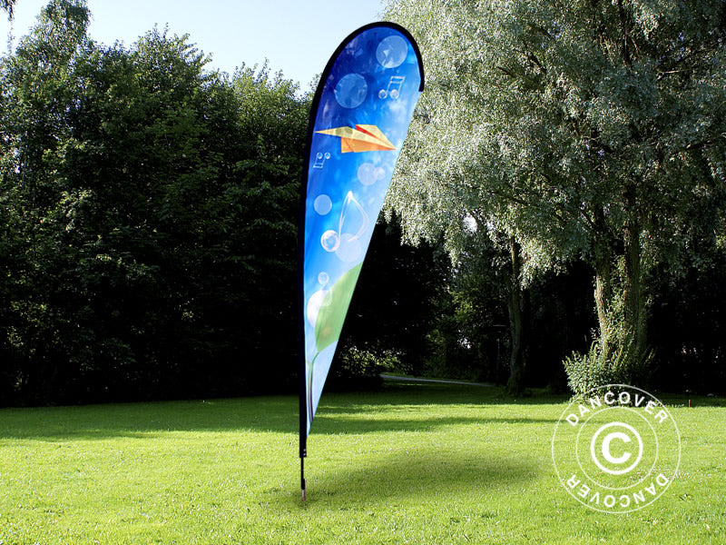 Beachflagg, tåredråpe, stor