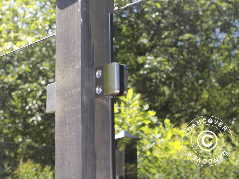 Glassgjerde, 1x1m, Sotet