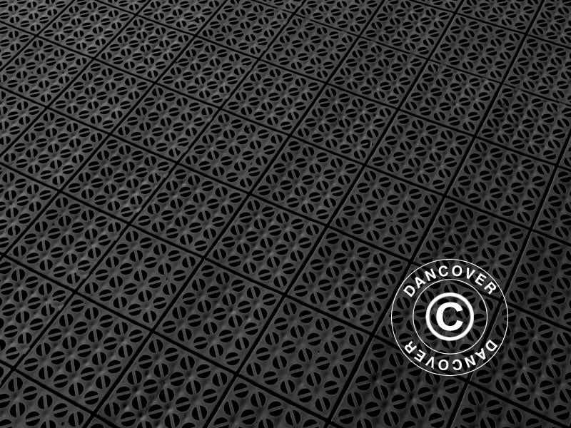 Plastik gulv, Basic, Multiplate, Svart, 40,59 m²